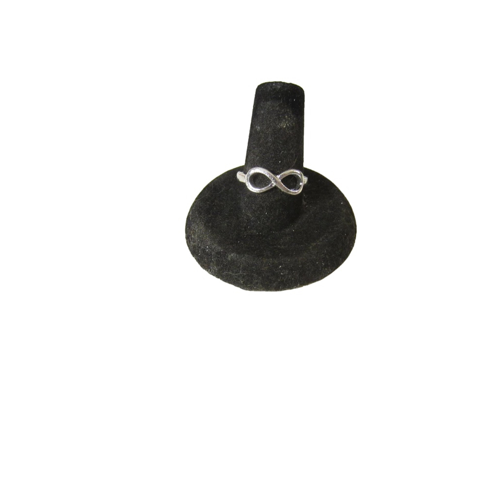 Silver Tone Infinity Ring Size 7